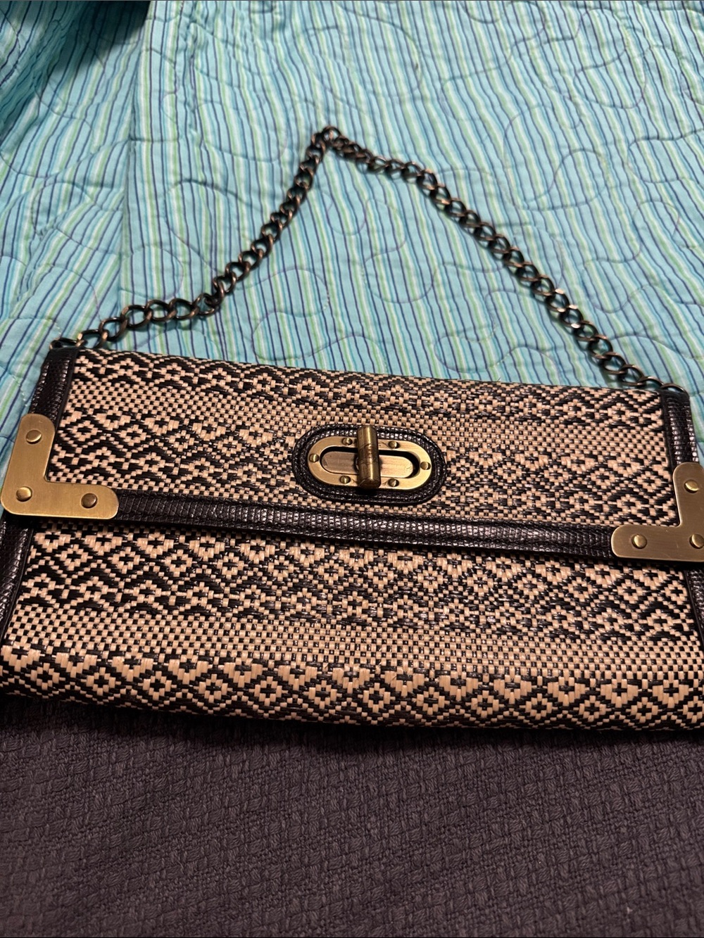 Aldo clutch with strap